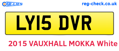 LY15DVR are the vehicle registration plates.