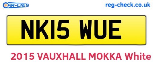 NK15WUE are the vehicle registration plates.