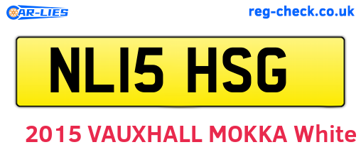 NL15HSG are the vehicle registration plates.