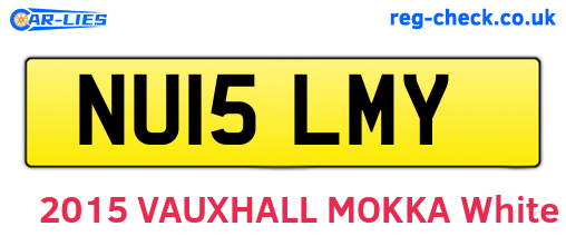 NU15LMY are the vehicle registration plates.