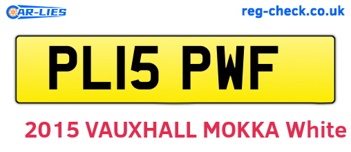 PL15PWF are the vehicle registration plates.