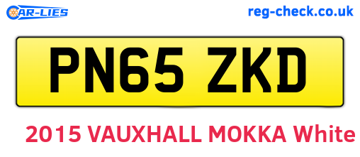 PN65ZKD are the vehicle registration plates.