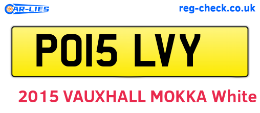 PO15LVY are the vehicle registration plates.