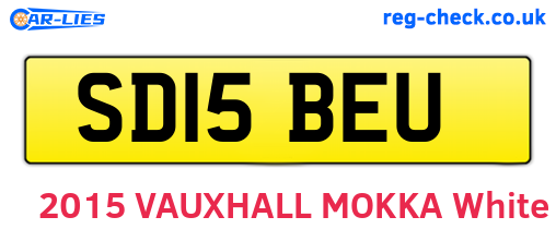 SD15BEU are the vehicle registration plates.