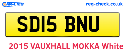 SD15BNU are the vehicle registration plates.