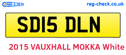 SD15DLN are the vehicle registration plates.