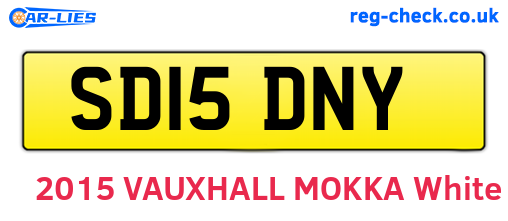 SD15DNY are the vehicle registration plates.