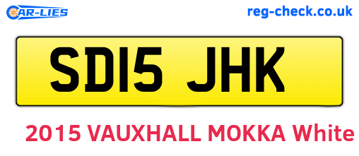 SD15JHK are the vehicle registration plates.