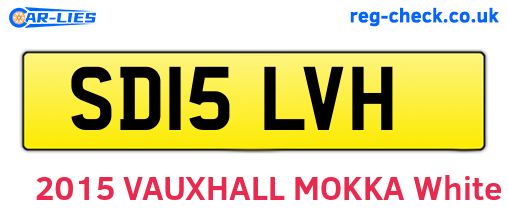 SD15LVH are the vehicle registration plates.