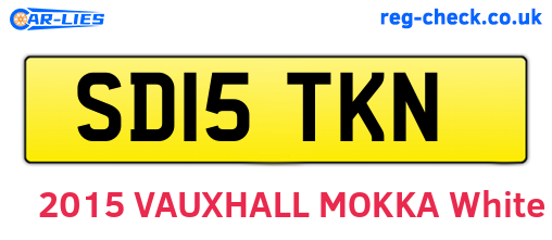 SD15TKN are the vehicle registration plates.