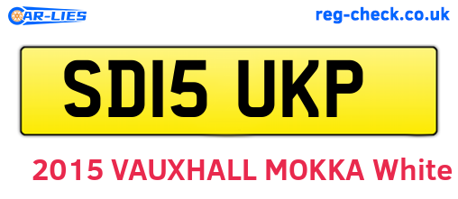SD15UKP are the vehicle registration plates.