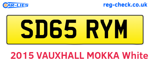 SD65RYM are the vehicle registration plates.