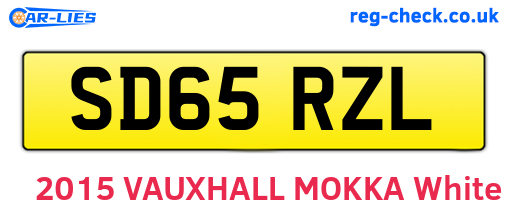 SD65RZL are the vehicle registration plates.