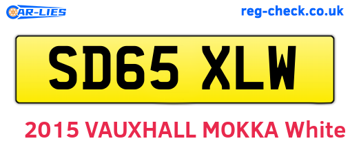 SD65XLW are the vehicle registration plates.