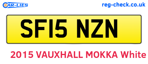 SF15NZN are the vehicle registration plates.