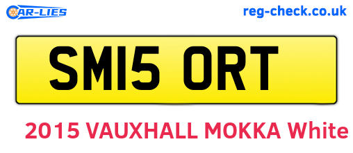 SM15ORT are the vehicle registration plates.