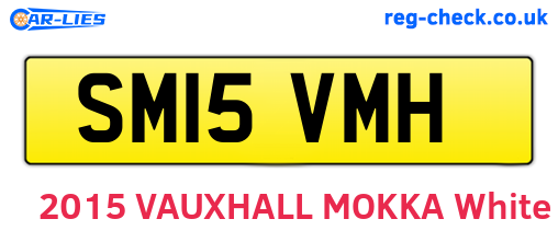 SM15VMH are the vehicle registration plates.