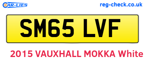SM65LVF are the vehicle registration plates.