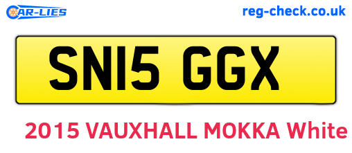 SN15GGX are the vehicle registration plates.