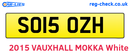 SO15OZH are the vehicle registration plates.