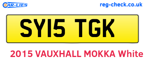 SY15TGK are the vehicle registration plates.