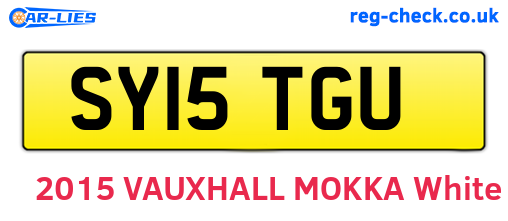 SY15TGU are the vehicle registration plates.
