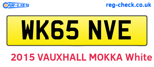 WK65NVE are the vehicle registration plates.