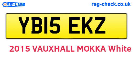 YB15EKZ are the vehicle registration plates.
