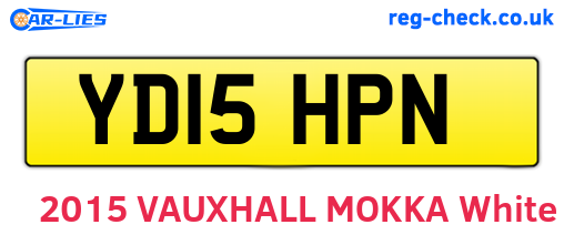 YD15HPN are the vehicle registration plates.