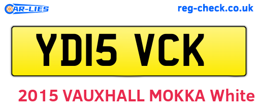 YD15VCK are the vehicle registration plates.