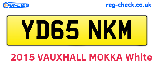 YD65NKM are the vehicle registration plates.