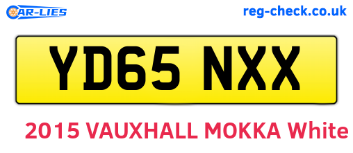 YD65NXX are the vehicle registration plates.