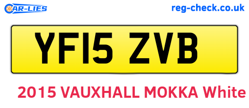 YF15ZVB are the vehicle registration plates.