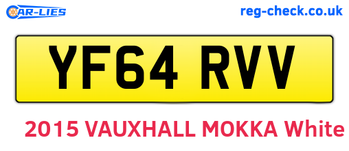 YF64RVV are the vehicle registration plates.