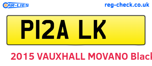 P12ALK are the vehicle registration plates.