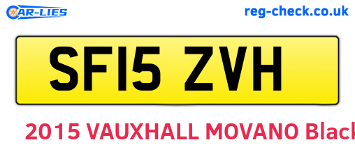 SF15ZVH are the vehicle registration plates.