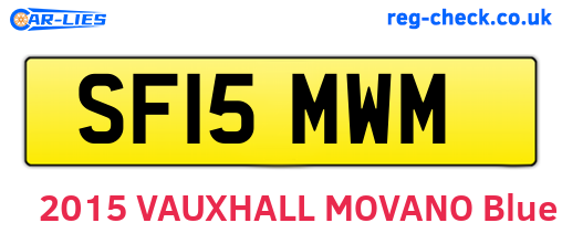 SF15MWM are the vehicle registration plates.