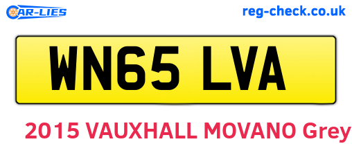WN65LVA are the vehicle registration plates.