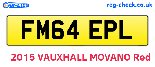 FM64EPL are the vehicle registration plates.