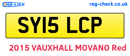 SY15LCP are the vehicle registration plates.