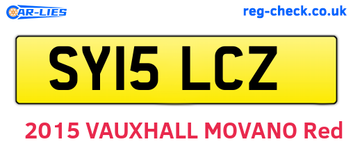 SY15LCZ are the vehicle registration plates.