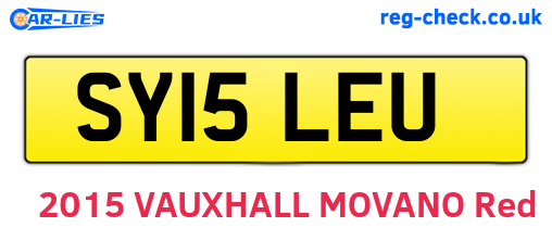 SY15LEU are the vehicle registration plates.