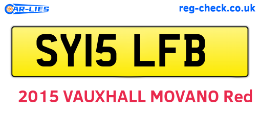 SY15LFB are the vehicle registration plates.