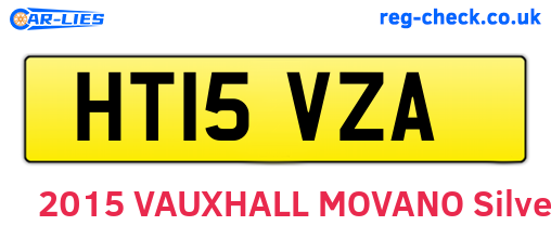 HT15VZA are the vehicle registration plates.