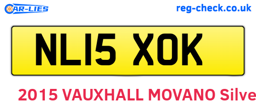 NL15XOK are the vehicle registration plates.