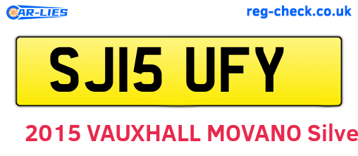 SJ15UFY are the vehicle registration plates.