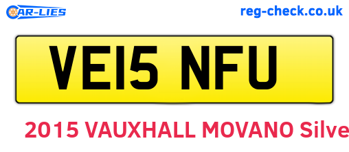 VE15NFU are the vehicle registration plates.