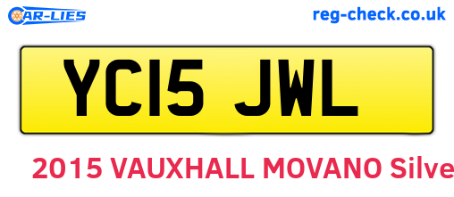 YC15JWL are the vehicle registration plates.