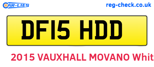 DF15HDD are the vehicle registration plates.