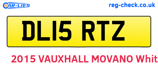 DL15RTZ are the vehicle registration plates.